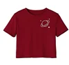 soft basic cute short women tshirt printing