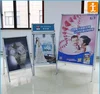 Advertising Display Aluminum Folding Portable Double Sided A Vertical Poster Frame