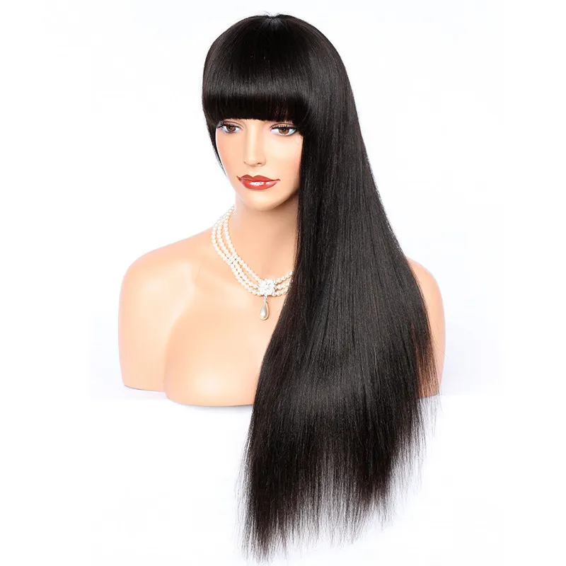 Premier Lace Wigs 100 Human Hair Yaki Straight Indian Remy Hair Full