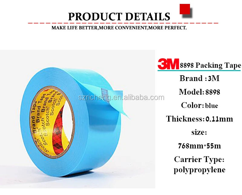 Scotch® Clean Removal Strapping Tape 8899HP, Blue, 745 Mm X 55 M, 4.8 Mil, 1 Roll/Case | 3M India