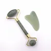 Natural Green Facial Green Jade Roller Massage Guasha Beauty Face Thin Massager Slimming Anti-aging