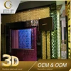 Ktv Backsplash Golden Tower Shape Metal Panels Decorative Sheet