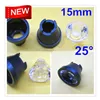 LED lens 15mm concave lenses 25 degrees with holder set sell, optical lens 1W 3W power lens Reflector Collimator