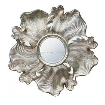 Handmade Flower Shaped Frame Decoration Wall Mirror Design Handmade Flower Shaped Frame Decoration Wall Mirror