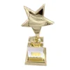 Dazzling Toys Set of 12 Golden Metal Award Figure Trophies