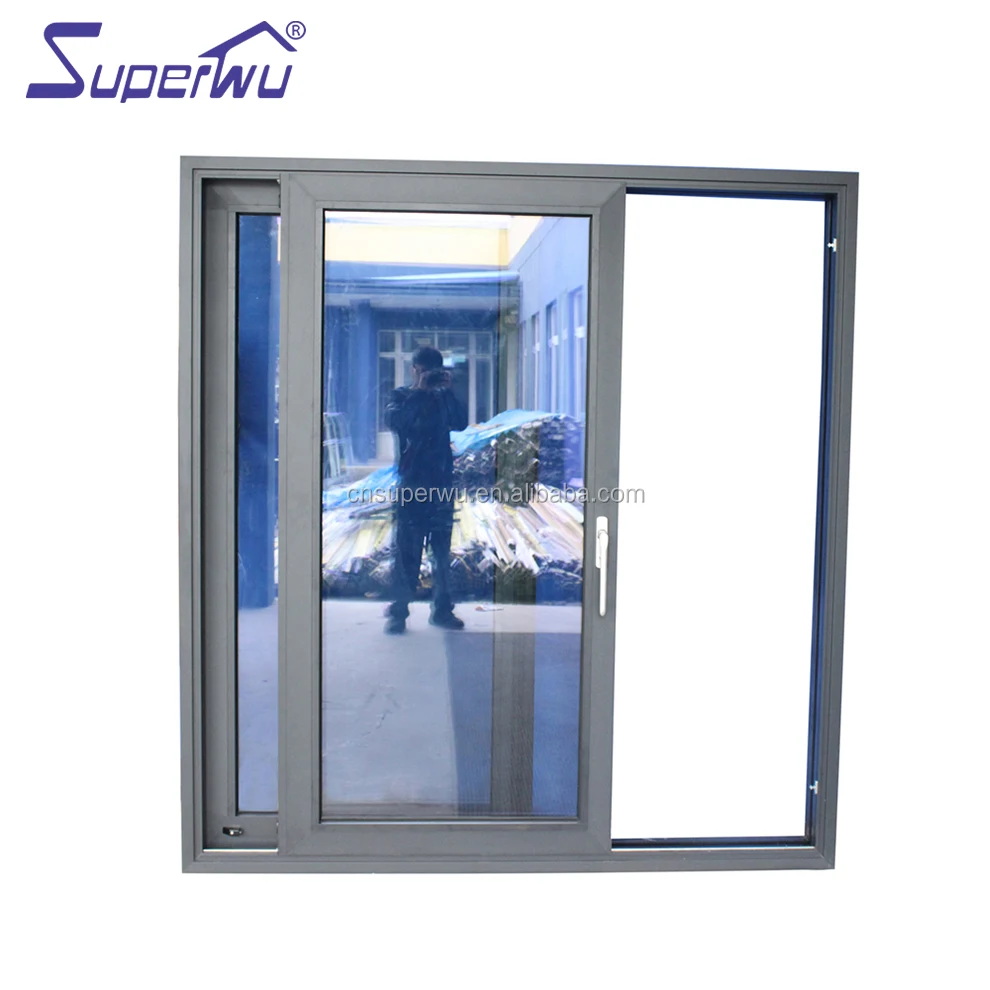 Cheap modern used commercial aluminum double glass lift & sliding doors