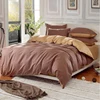 Duvet cover wholesale hotel simple plain color microfiber bedding set bed sheets