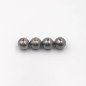 China factory supply high precision solid titanium ball tapping perforated titanium ball/bead