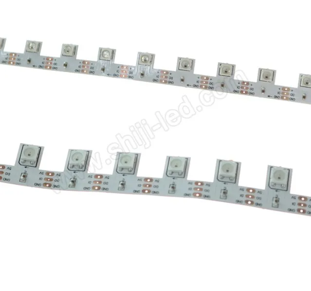 Digital addressable sk6812 smd 3535 mini zig-zag rgb pixel led strip