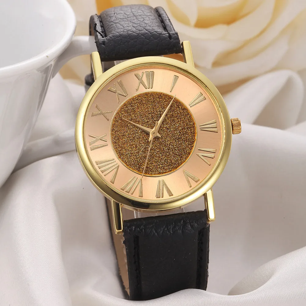 Qu0503 China Wholesale Watches Ladies Fashion Watch Leather Belt Watch