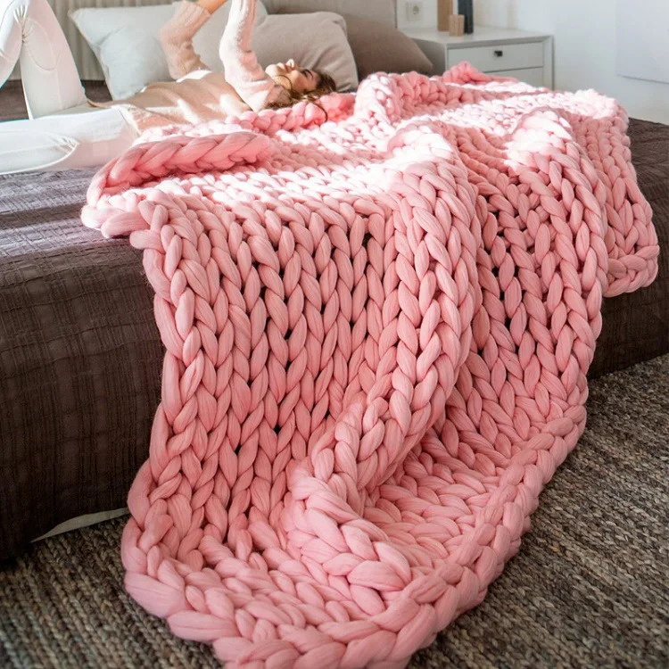 Australian Giant Merino Wool Blanket Chunky Knit - Buy Giant Merino ...