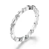 Wholesale fashion 925 sterling silver eternity stackable zircon ring