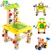 Educational Wooden Toy Kids Chairs Multi-function Disassembly Tool Nut Wire Assembly wood toy tool set