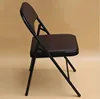 White resin plastic chair foldable with metal legs wholesale camping wedding banquet folding chair