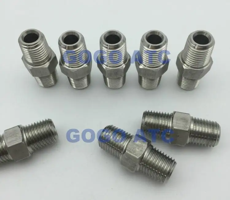 Quick Coupler 3/8 Male Thread Outside The Wire Passthrough Stainless