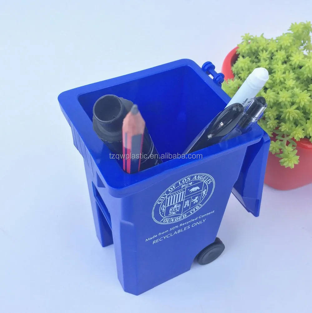 Mini Biohazard Containers Pen Holder And Unique Tiny Garbage Trash Can