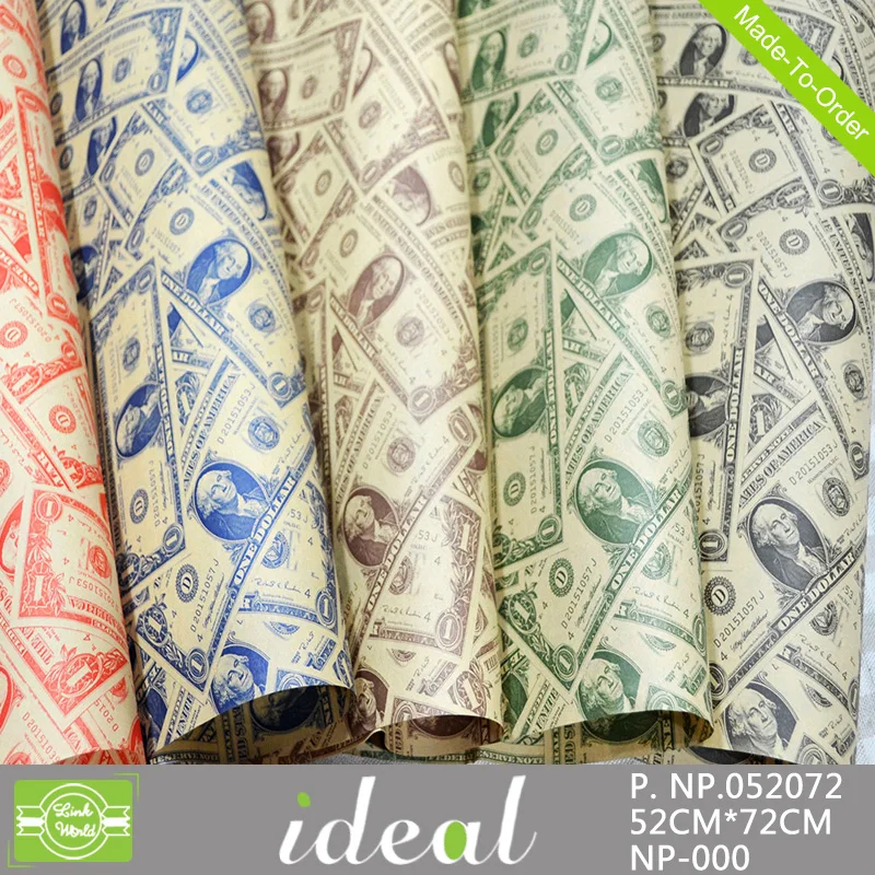 money wrapping paper