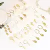 Gold And Silver Shell Earrings shell pearl popular jewelry female fashion earrings