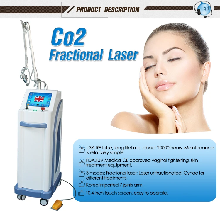 Medical Ce Co2 Fractional Laser Korea Arm/co2 Laser Beauty Equipment ...