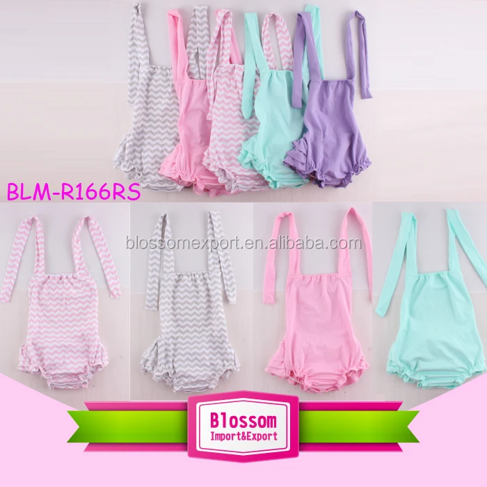 2020 Wholesale Blank Clothes Baby Bubble Romper Sunsuit Backless Summer