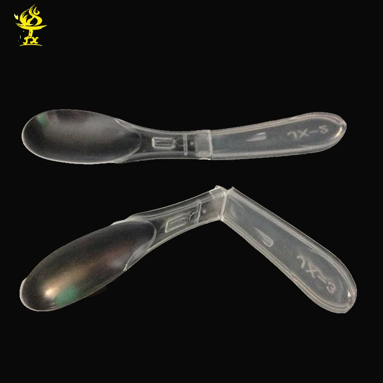 New Design Disposable Hard Material Clear Plastic Folding Spoon Buy