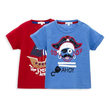 2018 New Summer Style Pirates Printing T Shirt Organic Cotton China 2018 New Summer Style Pirates Printing T Shirt Organic Cotton China Design Boy