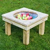 High quality garden furniture outdoor wood discovery table with lid