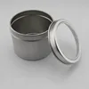 Wholesale Small Round Plain Clear Metal Cookie BoxWindow Tin