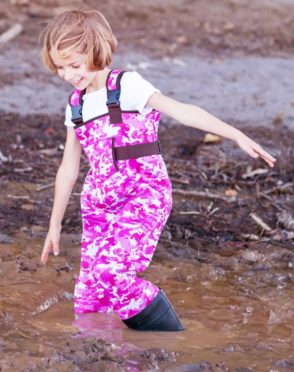 Children's Neoprene Waders,Pink Camo Buy Kids Fishing Waders