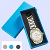 Free LOGO stock watch strap box wrist watch storage cases Sponge lining customization gift watch band Thick packing box mill
