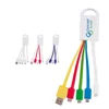 New Multifunctional Micro 4-in-1 FLexible 4 Head Multi Date USB Type C Fast Charge Cable For Android IOS Smartphone Charger
