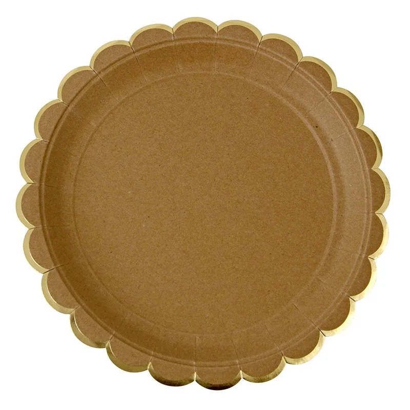 disposable plate solid brown paper plate paper cup paper towel