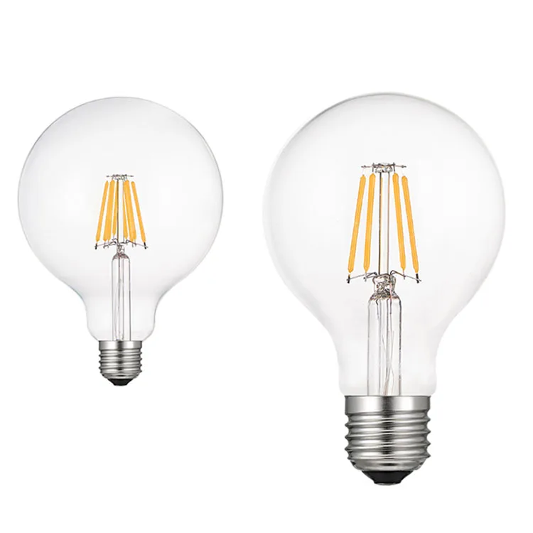 Warm White 4W/6W/8W/ G125 E27/B22 LED Filament Bulb