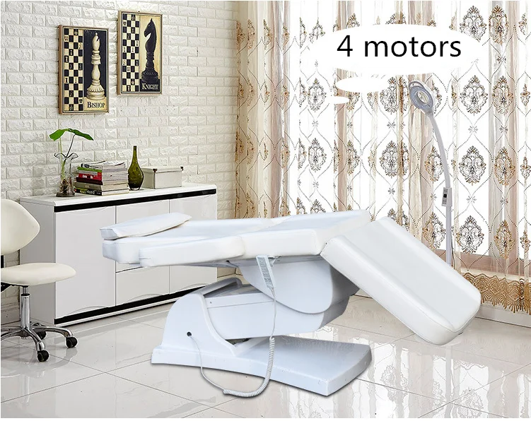 whole sales electric facial grooming bed with 3 or 4 motors electric treatment chair
