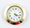27mm watch clock insert bezel head gold silver quartz mini clock with button cell