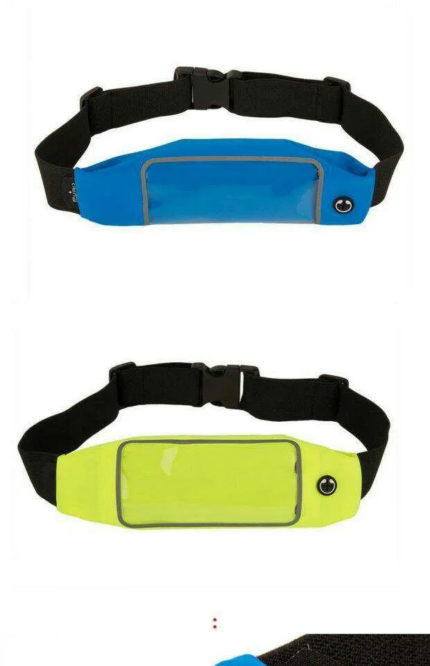 Sporting waist bag for iphone 6 plus Waterproof seal fit different sizes mobile phone with zipper