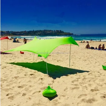 Woqi Sunshade Canopy Sail Roof Camping Rain Fly Tarp Beach Sunshadebeach Tent Sun Shelter View Beach Shelter Woqi Product Details From Caoxian Woqi