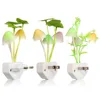 Mising Mushroom LED Night Light Colorful Lamp Lotus Leaf/Aquatic Plant Light Control Induction For Kids Baby Decor US/EU Plug
