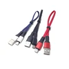 New Arrival Portable Aluminium Alloy Nylon Braided Durable 33CM Speed Fast Charging Micro Usb Cable Line For Mobile phone
