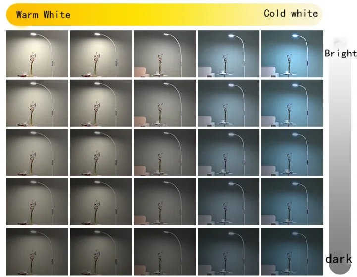 kinds of light colors.3000-6000 color temperature selection.