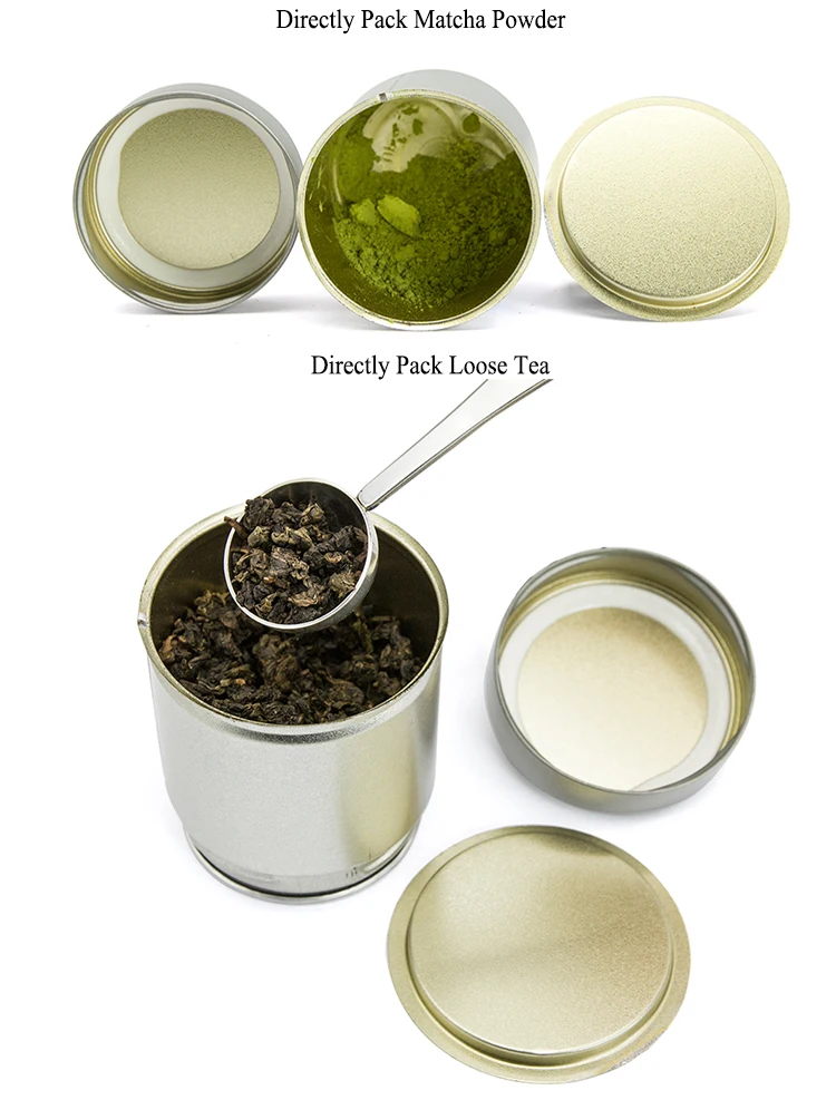 Wholesale Customized Logo Tea Storage Canister With Screw Lid/empty Tea