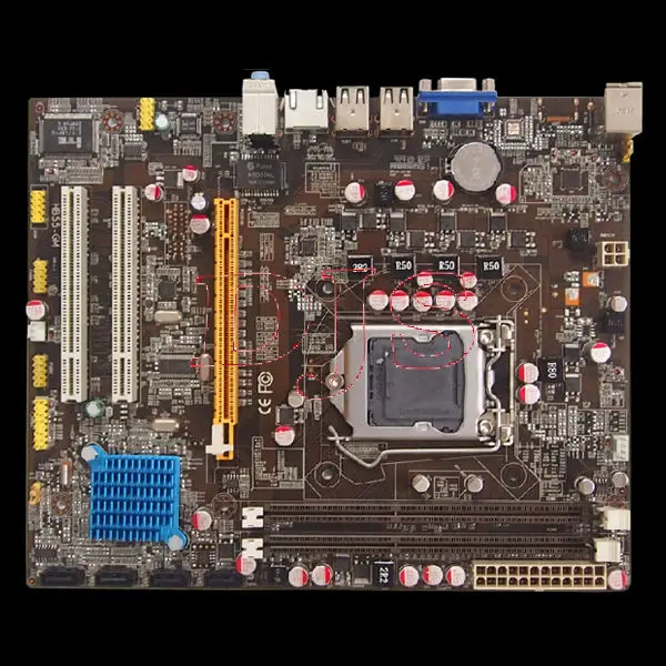 LGA1156 Motherboard Support DDR3 Model H55