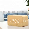 3 sides display wooden led clock hotel clock restaurant clock ET553