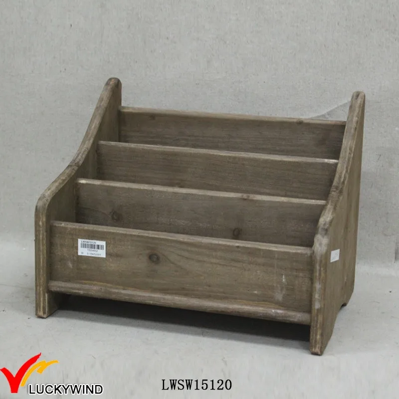 Handmade Desktop Cubbies Solid Wooden Mail Organizer for Home Office