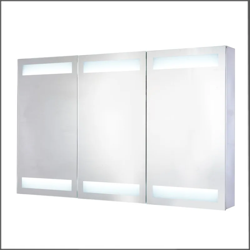 Luxury Triple Door Bathroom Hotel Wall Mounted Led Vanity