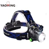 Zoomable 3 Modes Super Bright LED Headlamp flashlight with Rechargeable Batteries, Car Charger, Wall Charger and USB Cable