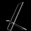 Clear plastic display slant back mobile stand cell phone table acrylic pedestal sign holder for mobile