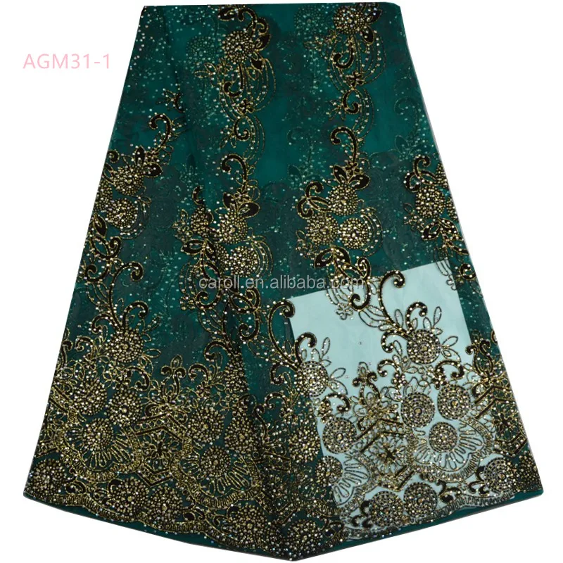 
Luxury stones African lace fabric lovely French tulle fabric elegant guaranteed quality Nigerian wedding lace fabric 