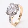 New Coming Products fancy Valentine's Day Flat Stone Engagement Ring