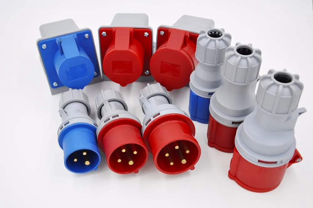 工业cee 电源移动插座耦合器 2131/2231 16a/32a 220v 2p   e ip44 3